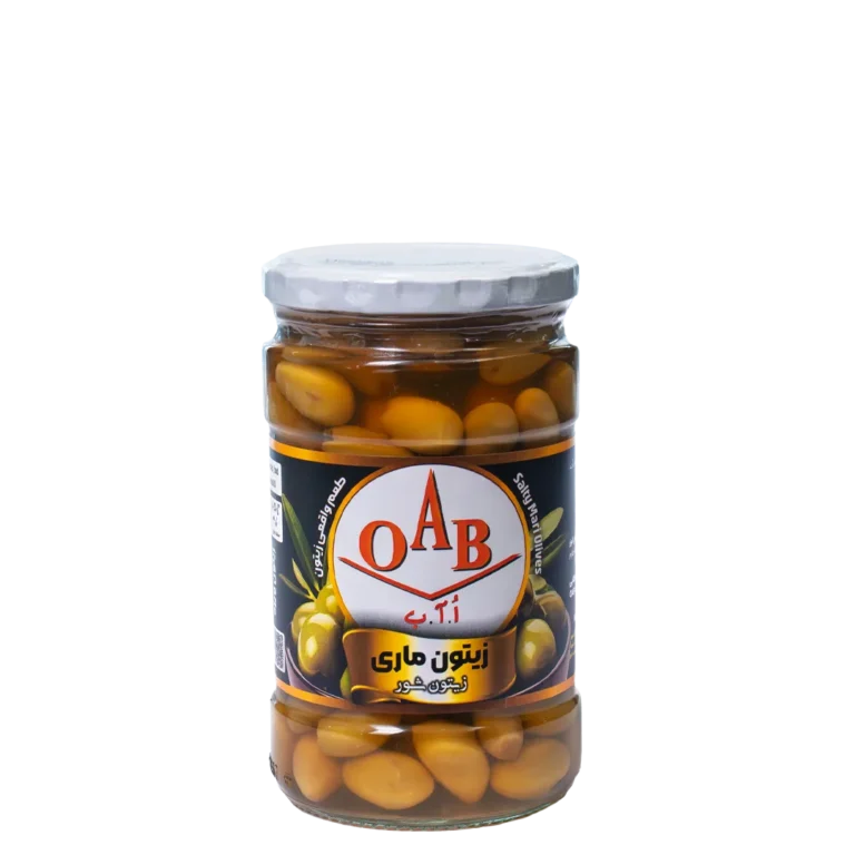 زیتون ماری شور هسته‌دار ۷۰۰ گرمی OAB